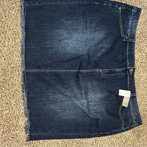 Lane Bryant Dark Blue Denim Skirt, size 28